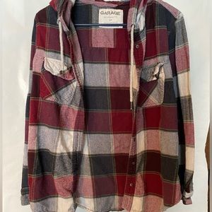 Hooded red flannel